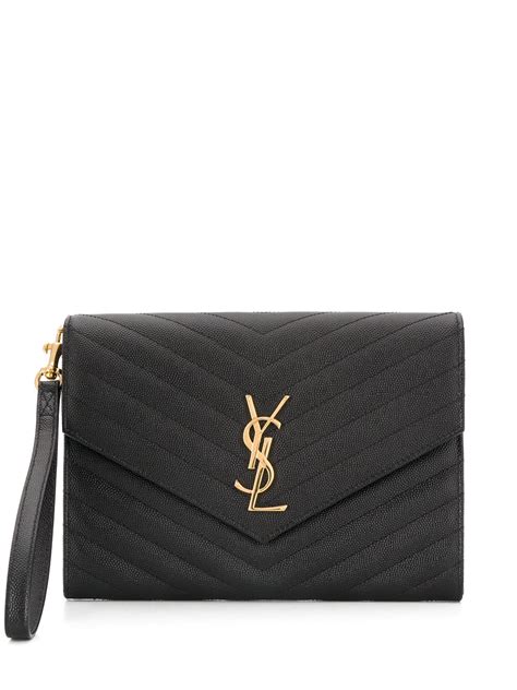 ysl monogram shoulder bag|YSL monogram clutch bag.